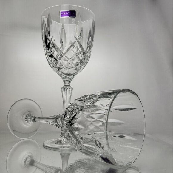 Mikasa Waterford Crystal Goblets | Wine Glasses | Beautiful Glassware for Two - Picture 7 of 8
